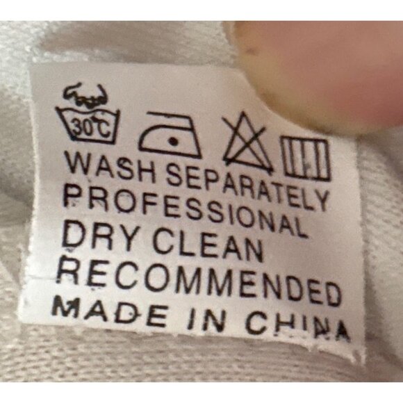 Cute Cream Fluffy Cat Hoodie XXL Kangaroo Pocket - Picture 4 of 6